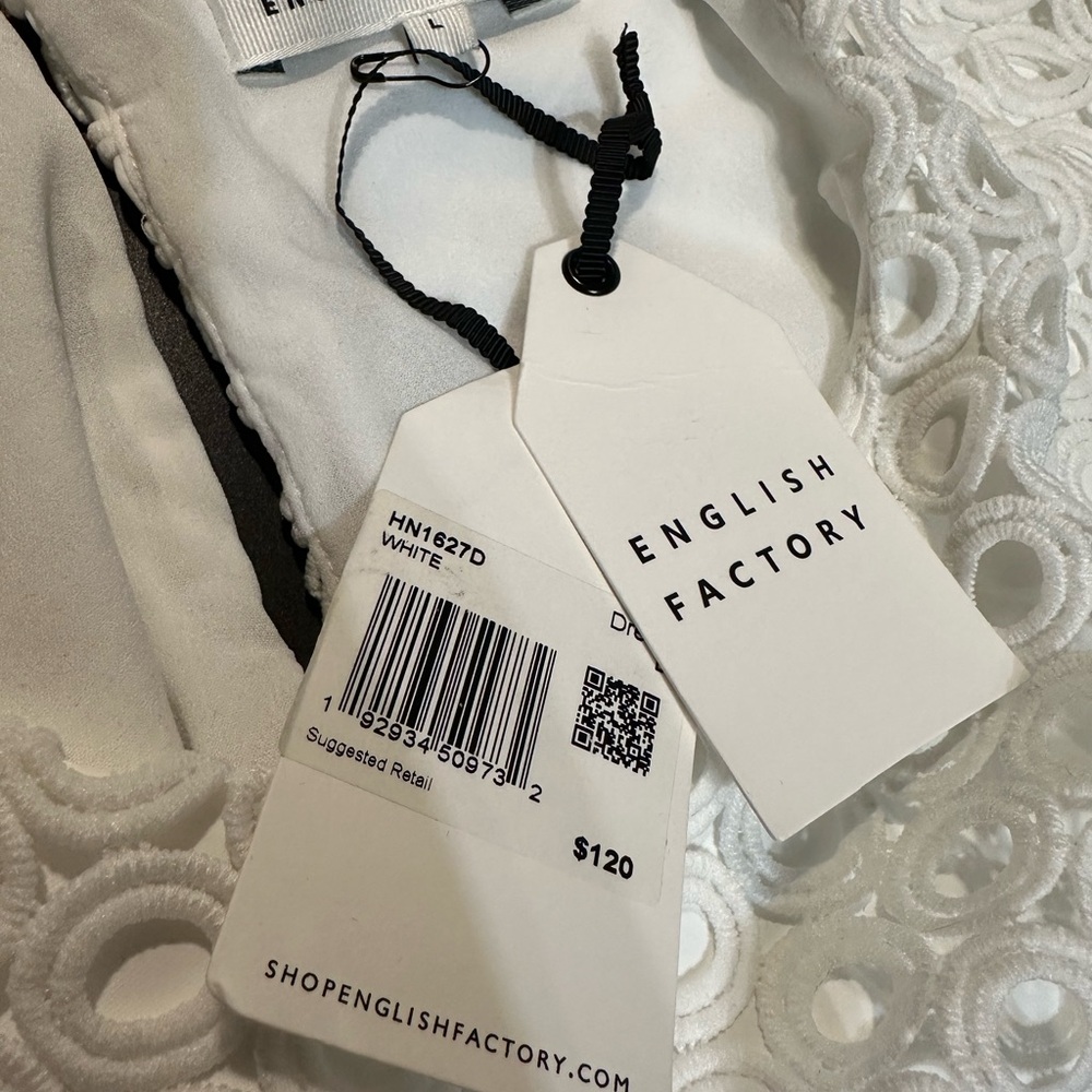 English Factory Elegant White Dress - Picture 7 of 7